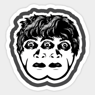 Two faced- Caligari Sticker